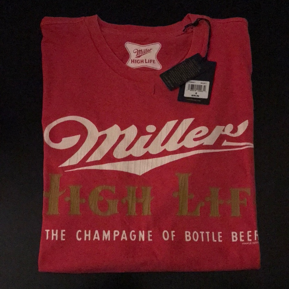 Lucky Brand/ Miller High Life Tee. NWT.